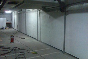 Garage wall waterproofing